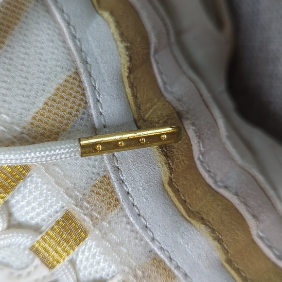 Nike Air Max 95 Av8428-001 Desert Sand Metallic Gold-Summit White Women's Size 7 - Picture 12 of 16